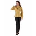 thumbnail image 4 of ThePirateDressing Women's Victorian Renaissance Steampunk Button-Front Blouse, Long Lantern Sleeves, 4 of 6