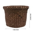 thumbnail image 2 of Eease Vintage Hanging Seagrass Planter Basket for Home Office Garden Decor - 15x12cm, 2 of 7