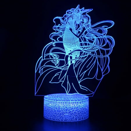 

SYSSJ Unicorn Gifts for Grils 3D Illusion Night Light Bedside Lamp wtih Remote Control 16 Colors Changing Dim Function Creative Gifts for Room/Home Decor Birthday Xmas for Boys & Girls