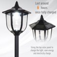 thumbnail image 4 of Black Solar Torch Lights - 6 LED Outdoor Garden Lighting, 69.8" Tall, Water-Resistant Patio & Yard Decor with Auto On/Off Function, 4 of 7