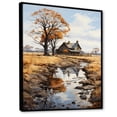 thumbnail image 2 of Designart "Rustic Farmhouse Getaway I" Countryside Floater Framed Canvas Art Print, 2 of 5