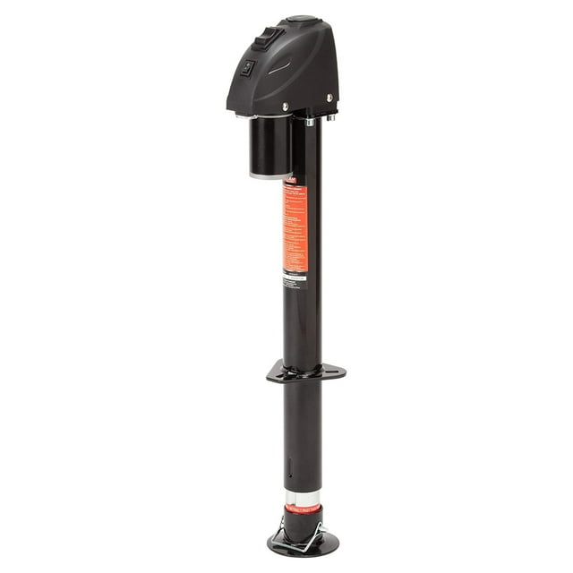 Uriah Products 12V DC Electric Trailer Jack with 2500 Lb Lift Capacity