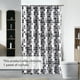 thumbnail image 2 of 1 cortina de ducha impermeable con estampado geométrico, cortinas de baño con patrón de mosaico, tel Meterk 150cm * 200cm, 2 of 7