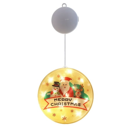 

Antique Stained Glass Window Panel Battery Powered Christmas Window Decorations With Lighted LED Lights For Christmas Tree Fireplace Window Indoor And Outdoor Decoration