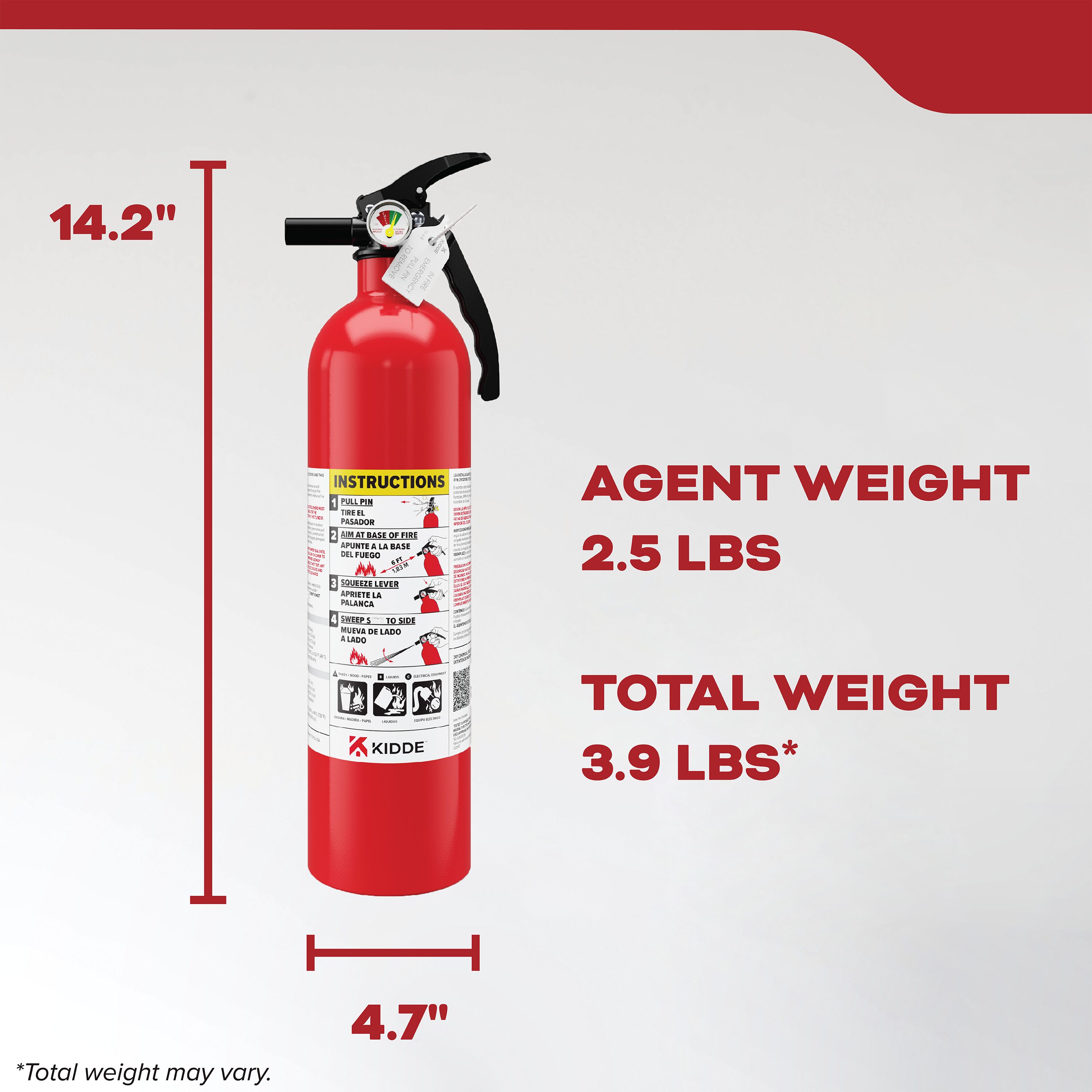 Kidde Basic Home Fire Extinguisher 2 Pack, ABC-Rated photo 8