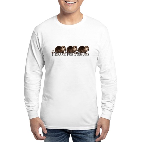 CafePress - I Brake For Possums Long Sleeve T Shirt - Unisex Cotton Long Sleeve T-Shirt