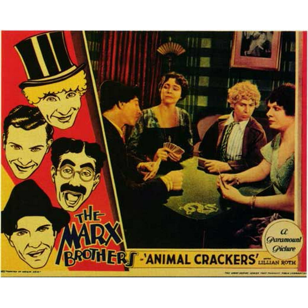 Animal Crackers movie POSTER (Style D) (11" x 14") (1930)