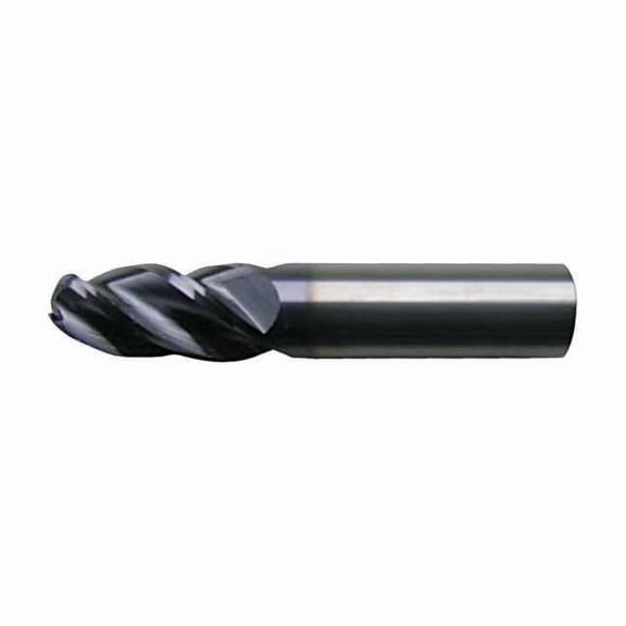 Cleveland Ball End Mill, 0.5 in, Carbide C60115