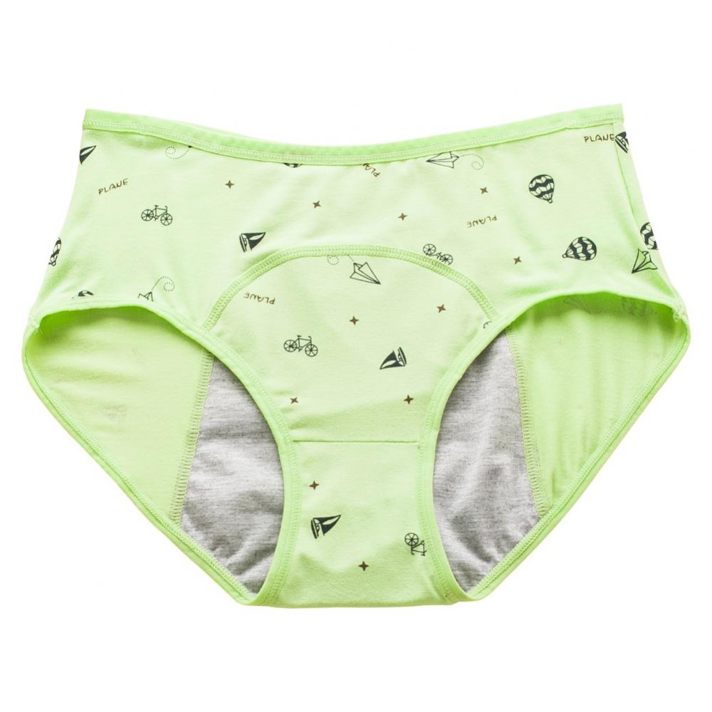 Girls’ Menstrual Underwear, Widen Side Leak-proof, Middle-aged and