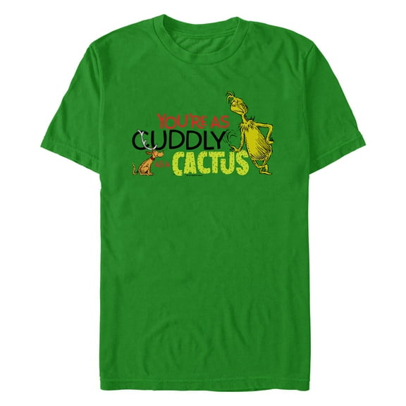 Men's Dr. Seuss The Grinch You're As Cuddly as a Cactus Graphic T-Shirt