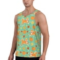 thumbnail image 2 of Logiee Cute Shiba And Pumpkins Print Men's Workout Tank Top,Quick Dry Workout Tank Top,Gym Muscle Tee,Fitness Bodybuilding Sleeveless T Shirt-4X-Large, 2 of 7