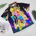 thumbnail image 4 of Adventure Time Casual Short Sleeve Shirt Lapel Collar Shirt Summer Beach Shirt L, 4 of 8