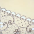 thumbnail image 4 of Mosiee Table Runner Embroidered Floral Lace Fabric Translucent Gauze Hollow-Carved Design Table Cloth Retro Style, 4 of 9