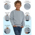 thumbnail image 5 of 3 Pack Boys Sweatshirts Long Sleeve Boy Crewneck Relaxed Soft Essentials Teen Pullover Sweaters For Youth Kids Boys & Girls(Set 1 Size X-Large), 5 of 5