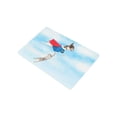 thumbnail image 2 of CADecor Animal Door Mat Home Decor, Funny Super Hero Dog with Cat Kitten Flying through Clouds Indoor Outdoor Entrance Doormat 23.6x15.7 Inches, 2 of 2