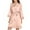 Pink, variant on IROINNID Long Sleeve Dress for Women Homewear Long-Sleeve V-Neck Dress Color Lace Night-Robe One Size ,Pink