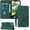Green, variant on for iPhone 13/14 Wallet Case, Card Holder Slots, Wrist Strap, TPU Interior Protective, Stand PU Leather Folio Flip Cases Cover, 13/14 Phone 6.1 inch (Blue)
