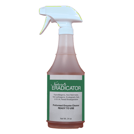 Nature's ERADICATOR Multi-Purpose Preformed Enzyme Cleaner / Ready to Use 24 Oz / Odor Free, Green, Safe, and Natural Enzymatic Cleaning Solution for Home and