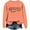 Orange, variant on Wang6 Womens White Sweatshirts"Probably Just Gonna Jingle Some of the Way Iam Tined"Long Sleeve Crew Neck Pullovers Comfy Fall Loose Fit Solid Tshirts Tops Yellow XL