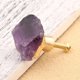 thumbnail image 1 of 1 pomo de cajón de amatista natural con accesorios y tornillos de latón, tiradores para armarios, accesorios para pomo de puerta de cajón, 45 x 35 mm., 1 of 1