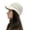 White, variant on Crochet Stitching Peaked Knit Hat for Women Outdoor Solid Baseball Cap