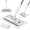 White(11"*4.5"), variant on Microfiber Mops for Floor Cleaning, Extra Large Industrial Mop,Floor Commercial Mop for Wet & Dry Use, Flat Mops for Hardwood, Vinyl, Laminate, Tile Floors, 5 Reusable & Washable Pads