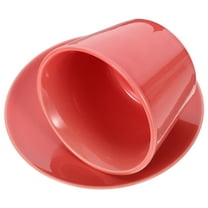 WORGEOUS  Ceramic Mug Iced Coffee Cup Espresso Tea Mugs Cups Office Pink