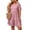 Pink, variant on HBYJLZYG Women's Plus Size Crew Neck Short Sleeve Tiered Babydoll Dress, Solid Color Ruffled Mini Summer Vacation Casual Daily Wear