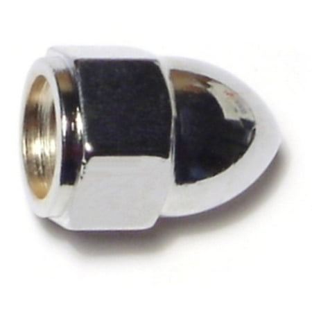 

3/8 -24 Chrome Plated Grade 2 / A307 Steel Fine Thread Acorn Cap Nuts CNS2-117