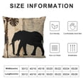 thumbnail image 5 of Chilfamy African Animals Pillow Covers Cute Elephant Pattern Outdoor Decorative Throw Pillow Covers  Cushion Covers for Living Room Couch and Bed White, 5 of 5