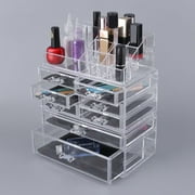 5 Tier Acrylic Cosmetics Case Makeup Box Multifunctional Make Up Organizer Transparent Storage Display Box