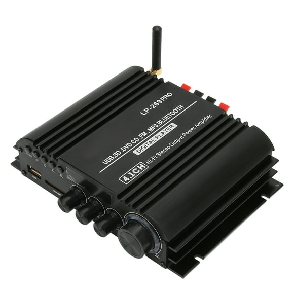 Amplificador de audio Estéreo, S Istema de Amplificador de Potencia Inalámbrico 5.0, S istema Receptor de Amplificador de Reproducción Múltiple Sin