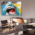 thumbnail image 6 of Abstract Decorative Painting Of Human Face Framed Gallery Poster Decorative Painting Canvas Wall Art Living Room Posters Bedroom Painting,Frame-style,16x24inch(40x60cm), 6 of 8