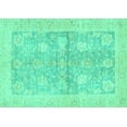 thumbnail image 1 of Ahgly Company Indoor Rectangle Oriental Turquoise Blue Traditional Area Rugs, 3' x 5', 1 of 4