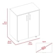 thumbnail image 3 of LiviNest Garage Storage Cabinet with Lock: Heavy Duty Double Door Tool Organizer - 4 Caster Wheels & 3 Adjustable Shelves for Professional Tools & Workshop Organization, 3 of 6