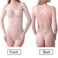 thumbnail image 5 of Women Shapers Underwear Backless Bodysuit Shapewear Deep V-Neck Body U Plunge Clear Strap Padded Push Up Corset, 5 of 10