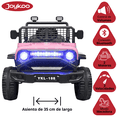 thumbnail image 3 of Montable Electrico Camioneta para Niños con Luz y Sonido 12v Control Remoto Bluetooth Apto a Partir de 3 años - Rosa, 3 of 7