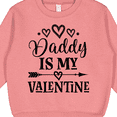 thumbnail image 3 of Inktastic Daddy is My Valentine Holiday Toddler Sweatshirt, 3 of 4