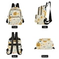thumbnail image 4 of FORMRS Mini Backpack Purse for Women Quilted Travel Daypack Casual Shoulder Bag, Halloween Cute Ghosts, 4 of 7