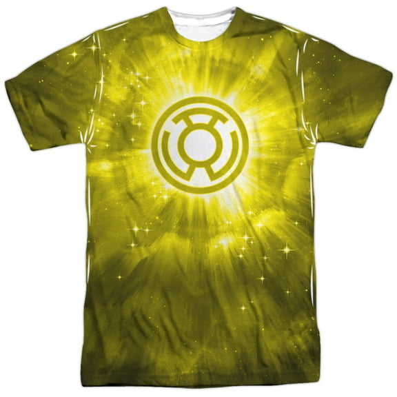 Green Lantern Yellow Energy Mens Sublimation Polyester Shirt (White, )