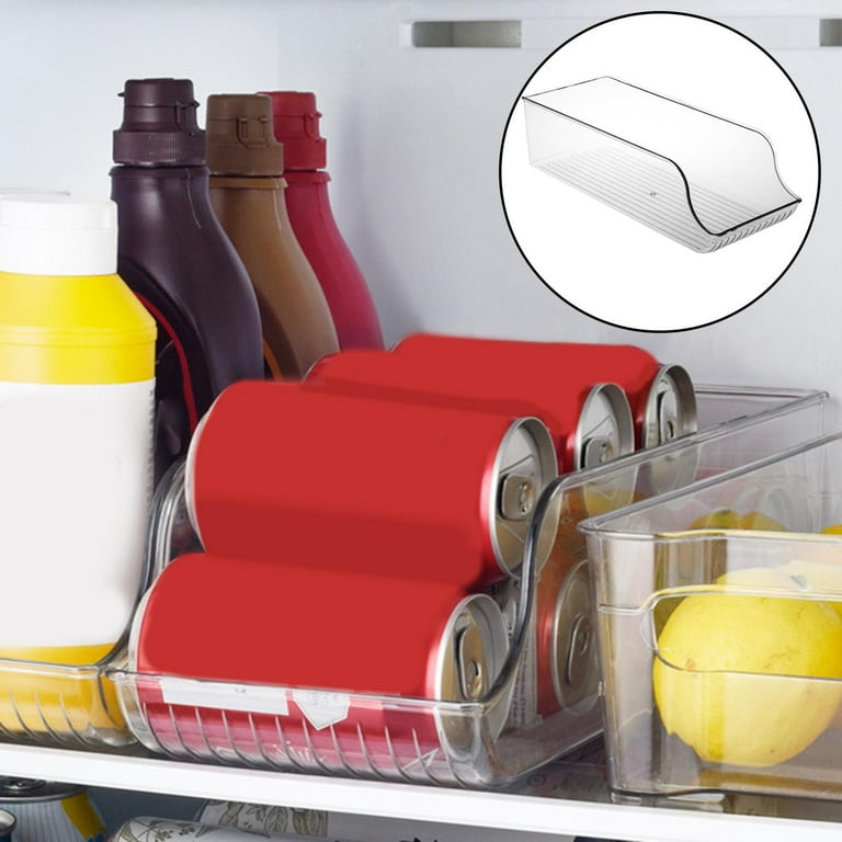 1pc Kitchen Fridge Storage Box, Store Cans, Soda & Beverage Rack Containers  Organizers