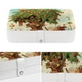 thumbnail image 4 of Coconut Jujube Tree Portable PU Leather Jewelry Box with Removable Compartment, Necklace Holder, Storage Box, and Jewelry Organizer, 4 of 6