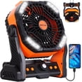 thumbnail image 1 of Ventilador de camping WESTTREE de 20000 mAh, funciona con pilas y luz, 1 of 7