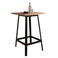 thumbnail image 1 of ACME Table de Bar Jacotte en Naturel et Noir, 1 of 3