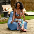thumbnail image 2 of Jaxx Juniper Outdoor Bean Bag Patio Chair & Poolside Lounge, Ocean Blue, 2 of 8