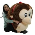 thumbnail image 3 of Big Plush Monkey Smush Ball, Jumbo Size 3 Feet Tall, 12 Pounds, 3 of 10