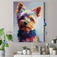 thumbnail image 4 of Colorful Yorkshire Terrier Canvas Print Painting, Wall Art Decor for Living Room Bedroom Office Kitchen Hallway, 4 of 8