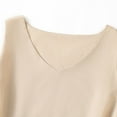 thumbnail image 6 of FDGIU Women's 2025 Summer V Neck Tank Tops - Sleeveless Flowy Blouse with Curved Hem, 6 of 6