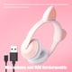 Wireless Headset, TSV Cat Ear LED Wireless Bluetooth Headphones, Foldable over-Ear Bluetooth Earphones With Built-in Microphone, Stereo Sound for Kids, Girls, Adults(Pink/Purple) - image 4 of 9