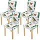 thumbnail image 1 of Funda protectora para silla ABPHQTO Juego de 4 Flores Hojas Pájaros Mariposas, 1 of 4